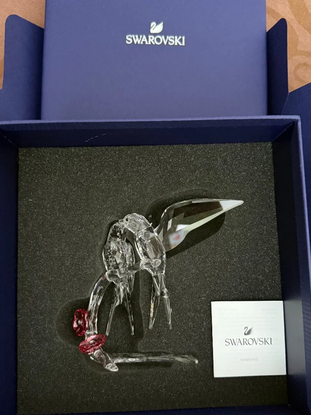 Swarovski Swallows on Crystal Branch Figurine